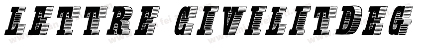 lettre civilitdeg rajon字体转换